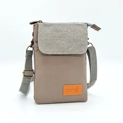 Sac à bandoulière en toile de coton pour femmes, mini sac à main pour dames, petit sac à main pour téléphone, poudres d'argent pour filles, 2023