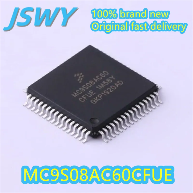 (1/30 pieces) MC9S08AC60CFUE package QFP-64 MC9S08AC60 new genuine 8-bit microcontroller-MCU integrated circuit IC spot electron