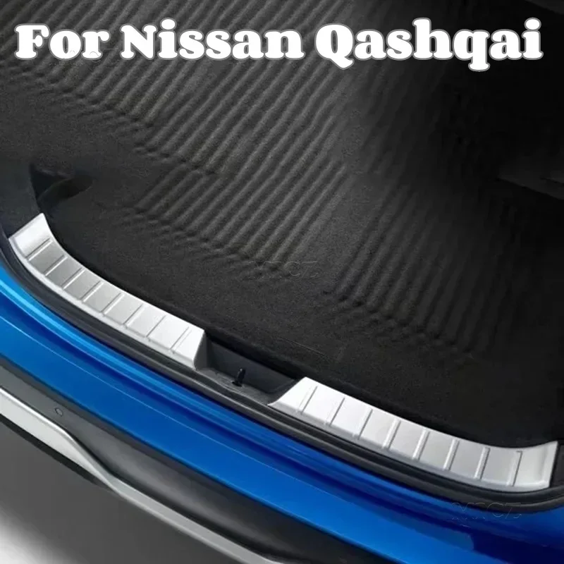 

For Nissan Qashqai 2022 Accessories Car Interior Rear Bumper Protector Sill Trim Tail Trunk Guard Pedal Stainless Steel Styling