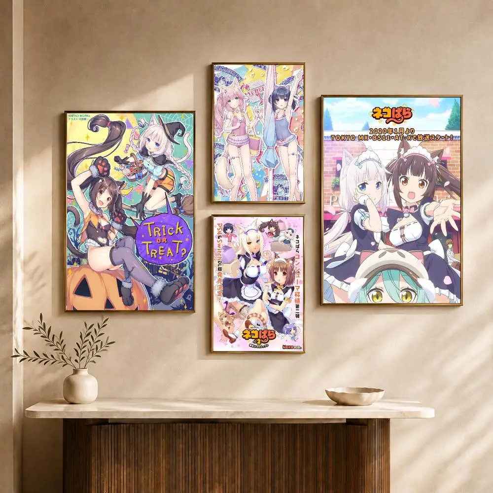 Game NEKOPARA Vol.1 Visual Novel Poster PP Decorative Poster Water-Resistant Print Apartment Dorm Office Cafe Gift