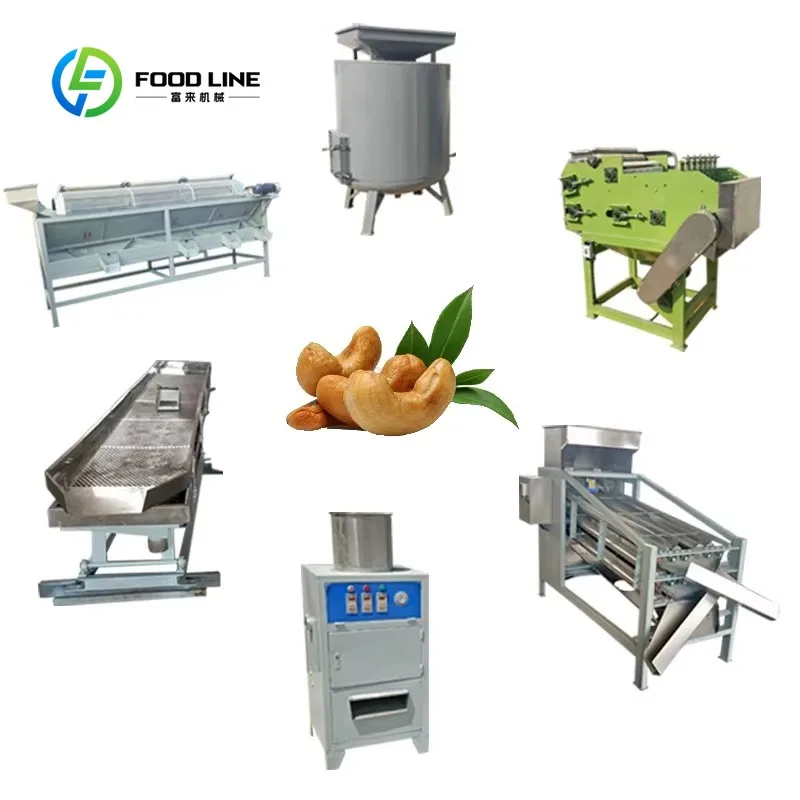 Industrial Customized Complete Cashew Nut Processing Line Automatic Grading Shelling Packaging All In One Production Machine
