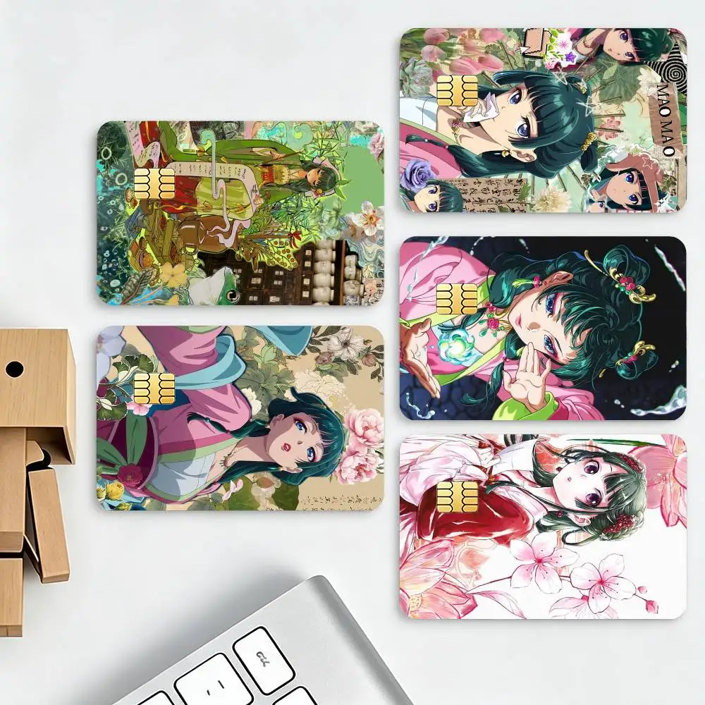 The A-ApothecaryS Diaries Maomao HD Credit Card Stickers Game Card Decal Small Chip Waterproof Sticker Gift Decor