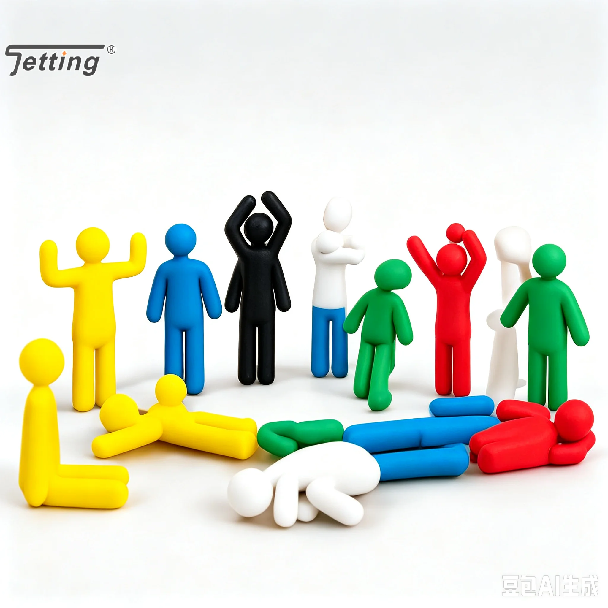 8Pcs 3D Printed Figures Model DIY Paintable Multiple Pose Collectible Figure Toy Sci-Fi Action Robot Animal Statue