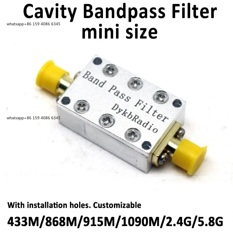 

CNC SMA Bandpass Filter 433Mhz 868Mhz 915Mhz 1090Mhz 2.4Ghz 5.8Ghz BPF 1dB Bandwidth RF signal drone LORA Helium Miner SDR