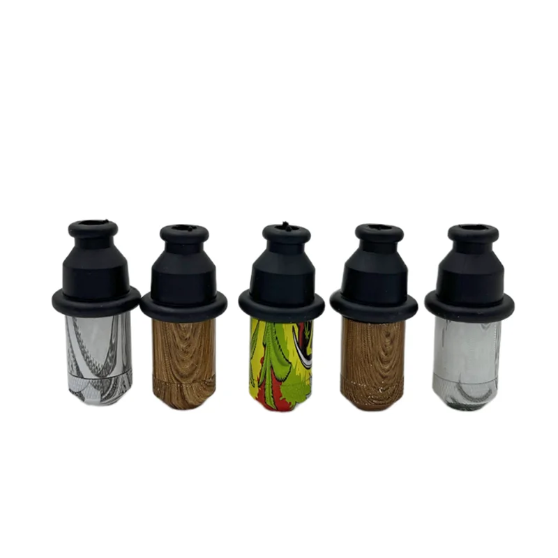 5Pcs/Lot Pacifier Shaped Metal Cigarette Mouthpiece Sniffer Snorter Holder Detachable Smoking Filter Accessories