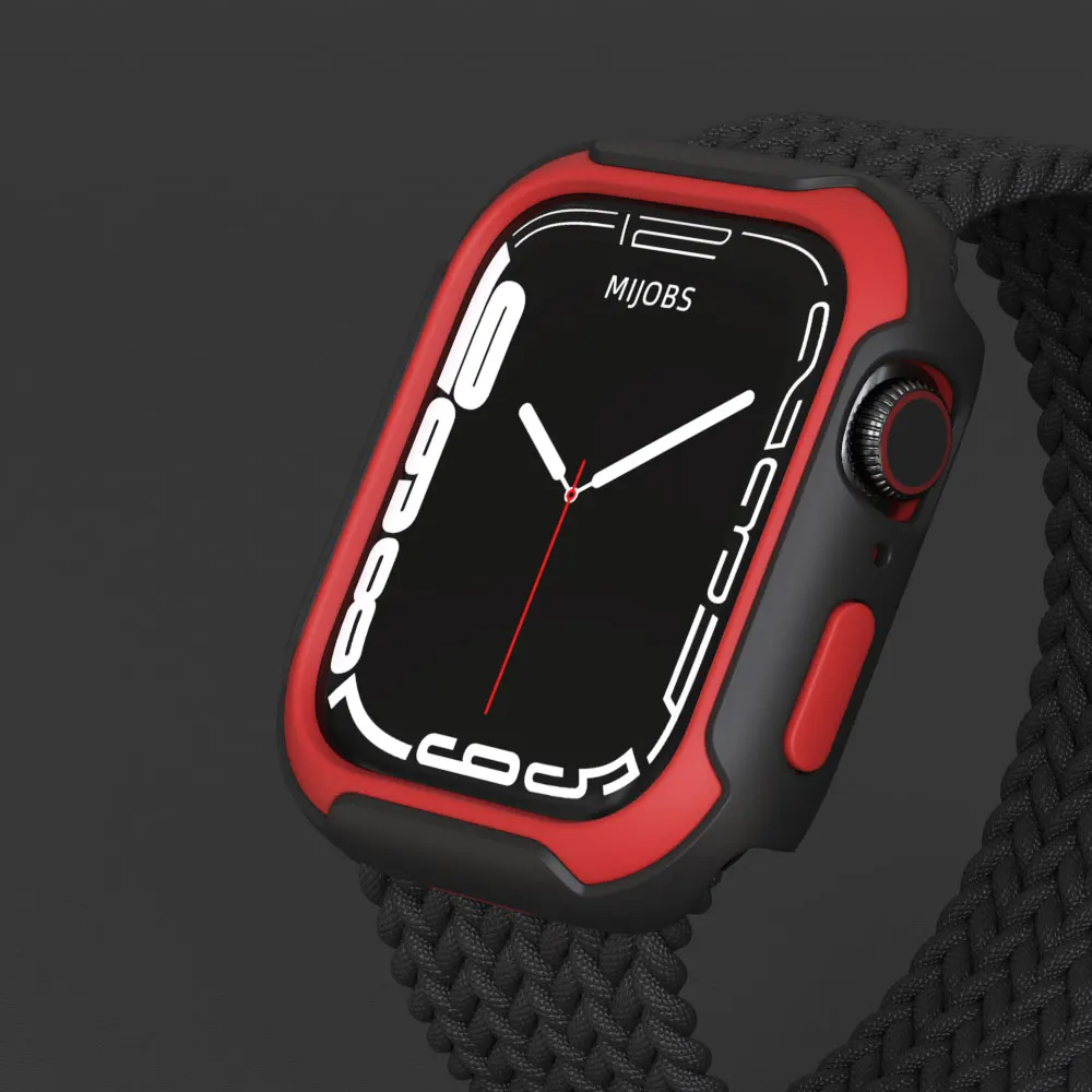 เคสสำหรับ Apple Watch Series 4 5 6 SE 7 8 45มม.41มม.44มม.40มม.ป้องกันหน้าจอ IWatch อุปกรณ์เสริมสำหรับสายคาด Apple Watch