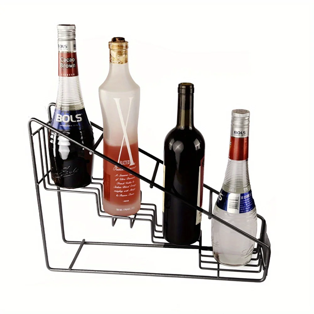 

Coffee Syrup Rack for Bar Shelf Holder Display Bottle Organizer Kitchen Countertop