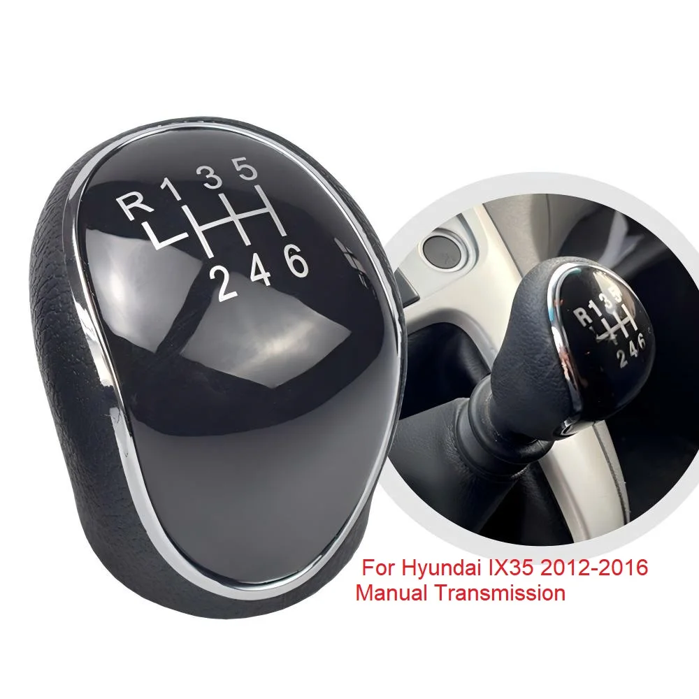 6 Speed Gear Shift Knob Lever Shifter Stick Handball Manual Transmission For Hyundai IX35 2012-2016 Car Accessories Interior