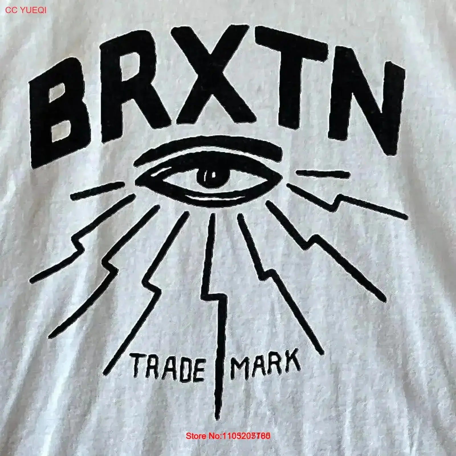Brixton camiseta patinadora ropa de calle para hombre XL vintage lavado transpirable ligeramente estirado cómodo moda Casual suave