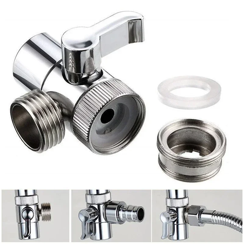 Schakelaar Kraan Adapter Gootsteen Splitter Omleiding Ventiel Water Kraan Connector Voor Toilet Bidet Douche Keuken Accessoires