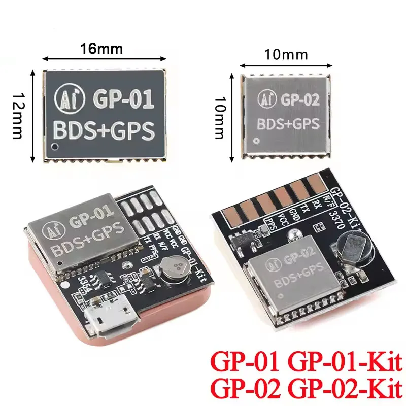 GP-01 GP-02 GPS+BDS Beidou Dual-mode Satellite Positioning Navigation Module BG01-T GP-01-Kit BG02-T GP-02-Kit Development Board