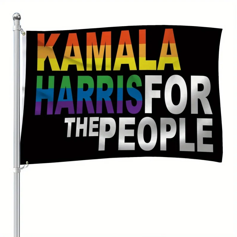 Kamala Harris 2024 Presidential Flag - Vibrant 3x5ft Outdoor/Indoor Banner with Brass Grommets, Durable Polyester