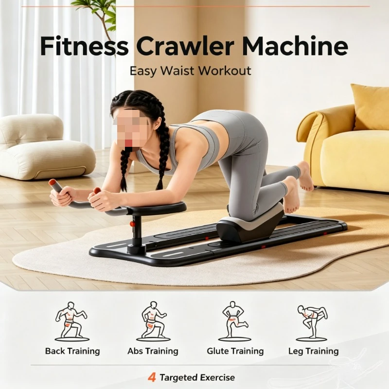 Home Abdominal Core Trainer Waist Back Exercise Machine Fitness Equipment Roller Slide Board