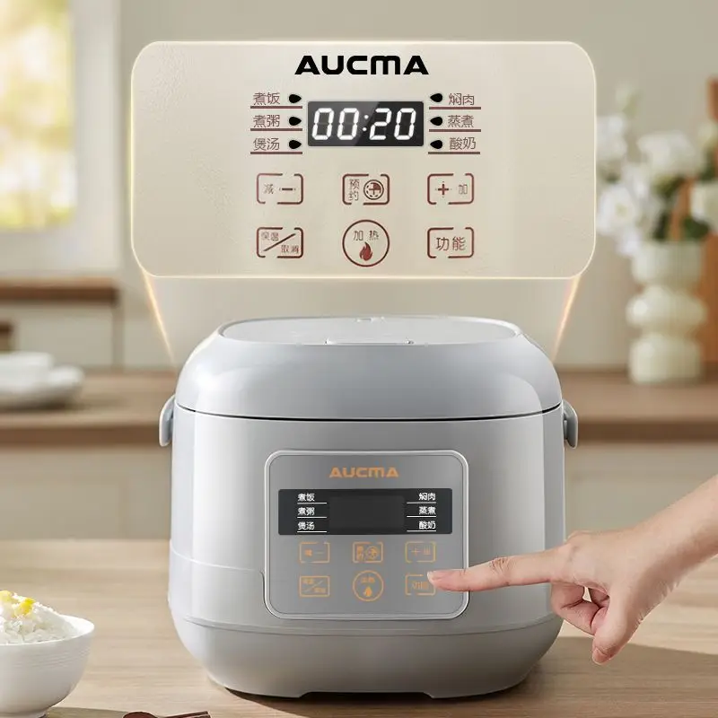 وعاء أرز كهربائي ذكي ومتين وقابل للبرمجة بسعة كبيرة، وعاء أرز كهربائي متعدد الوظائف من السيراميك