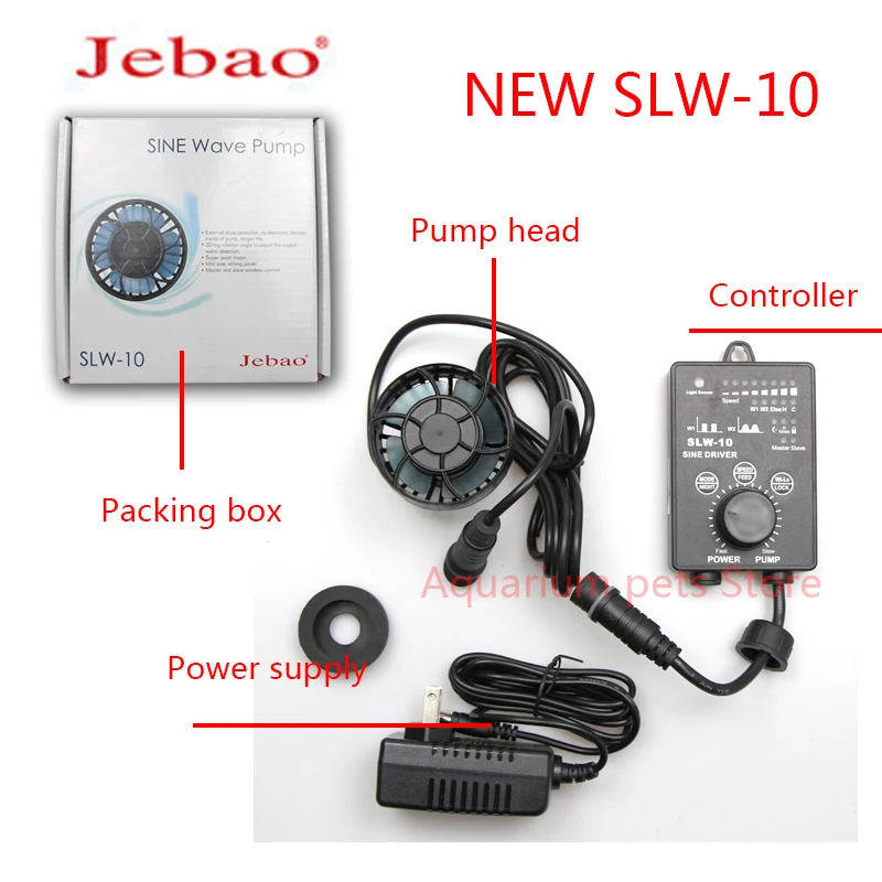 Jebao SLW-3 SLW-5 SLW-10 SLW-20 SLW-30 Series Aquarium Water Pump Filter Fountain Pump Mini Pump For Fish Tank Garden Aquarium