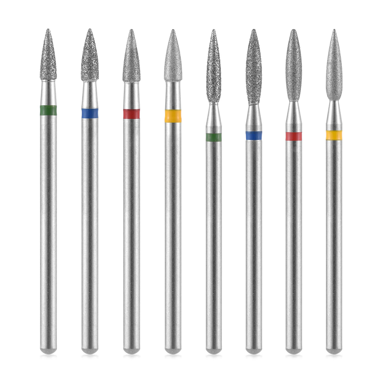 10個入りネイルドリルビットセット ダイヤモンドミリングカッター マニキュアアクセサリー 研磨 プロ用キューティクルビット ネイルドリル用