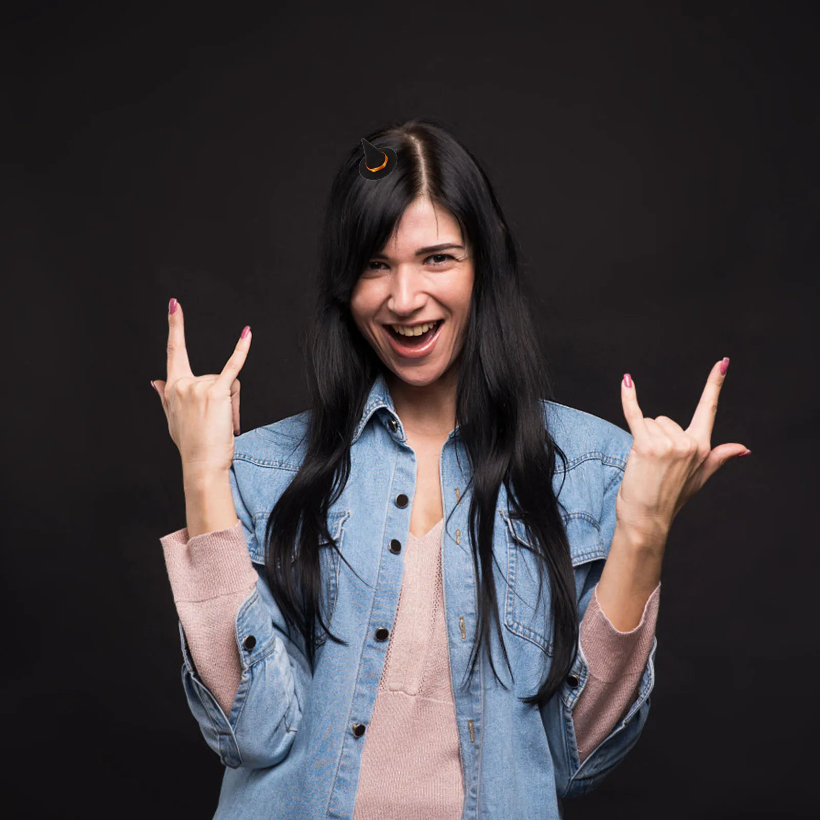 

4 шт., заколки для волос в шляпе, зажимы для костюмов на Хэллоуин, тканевый материал, легкая шпилька для волос на Хэллоуин, аксессуары для вечеринок