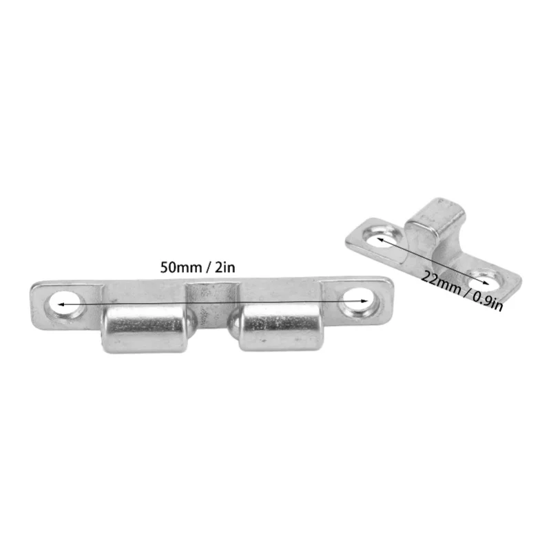Boat Door Catch Polished Stainless Steel 60mm Marine Grade Door Ball Tension Roller Catch For Motorhome Boat Yacht Cupboards