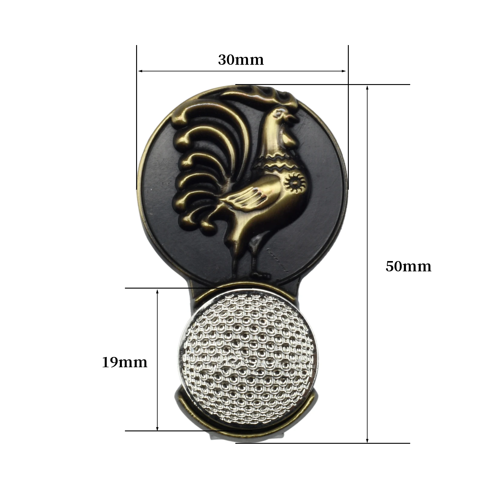 1 Pc Golf Hat Clip Chinese Zodiac Pattern Zinc Alloy 5*3cm with Magnetic Ball Marker 12 Kinds Lovely Animals Golf Accessories