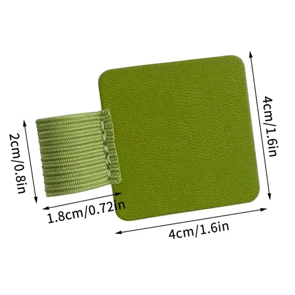 Portable PU Leather Pen Loop Holder Anti-fall Anti-lost Pen Clips Elastic Hook Pen Rings Notebooks