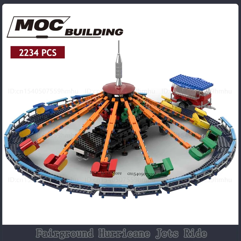 GBC Tech Fairground MOC importer décennie ks, Motorstator Jets, Ride Technology Bricks, Motor Machine, DIY Creative Toys, Collection Gifts