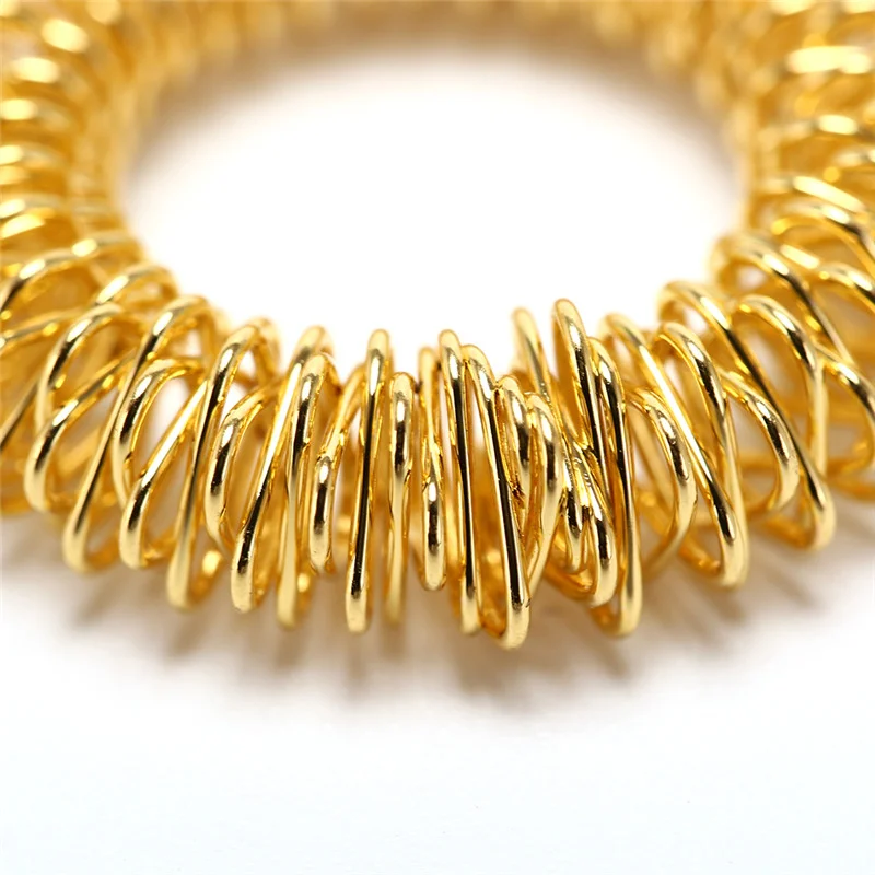 

Набор из 5 массажных колец для пальцев из нержавеющей стали, акупунктурные кольца для терапии, улучшения кровообращения, снятия боли, уход за руками