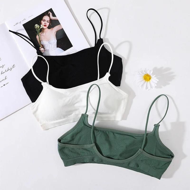 Seamless Bra Tube Tops Women Sexy Underwear Low Back Square Neck Lingerie Backless Bandeau Sexy Removable Pads Tube Bras image 2