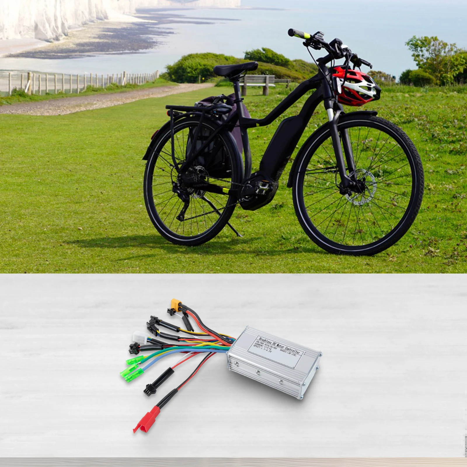 

Intelligent 17A Brushless Controller for E Bikes 36V/48V 250W 350W Motors 3 Mode Sine Wave Robust Aluminum Alloy Frame