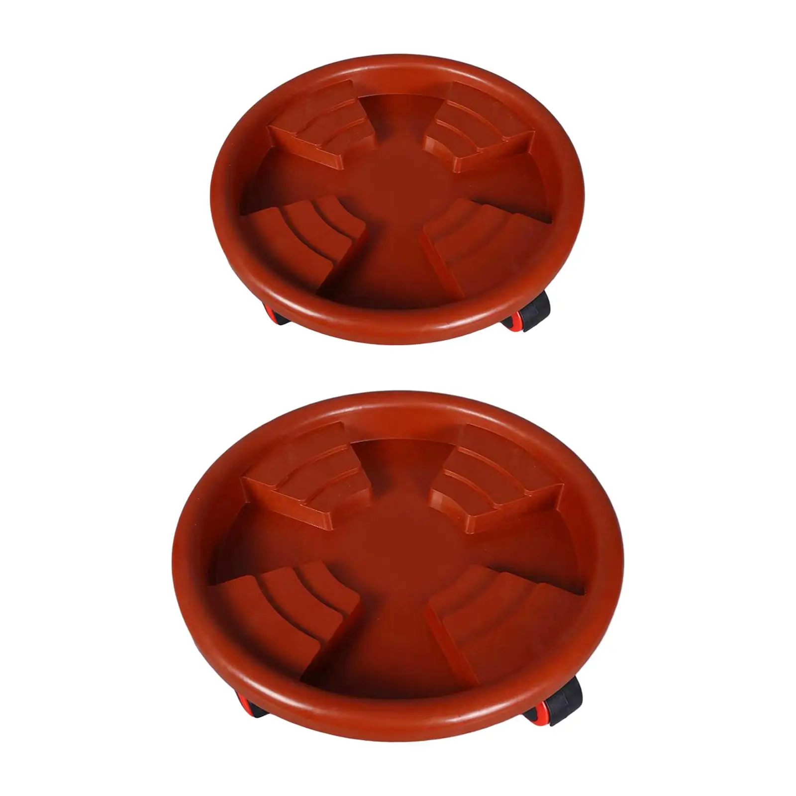 Pot Caddy with Wheels,Pot Trolley Round Coaster with Casters Rolling Plant Stand,Wheeled Planter Saucer for Potted Plant,Vase