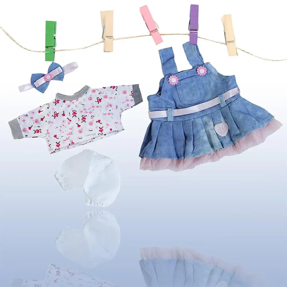 18 Zoll NPK Fashion Sytles Puppenkleidung Anzug für 17-18 Zoll Reborn-Puppen Heiße Puppenzubehör für Kinder zum Kleiden von Puppen