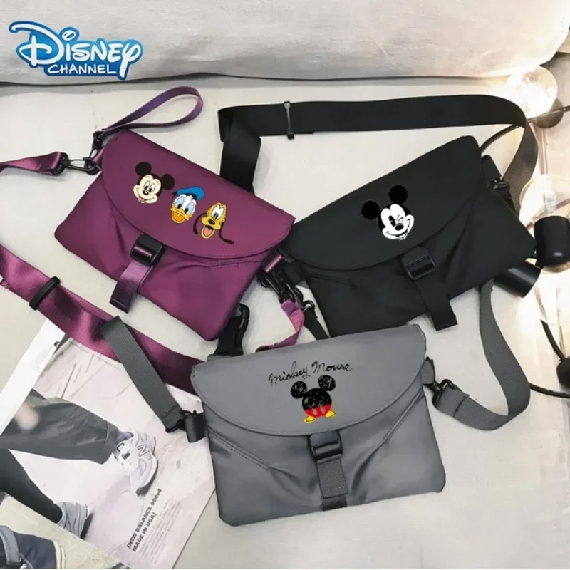 Mickey Mouse Disney Envelope Shoulder Bag Cartoon Anime Fashion Messenger Bags Men Women Commute Portable High-capacity Handbag