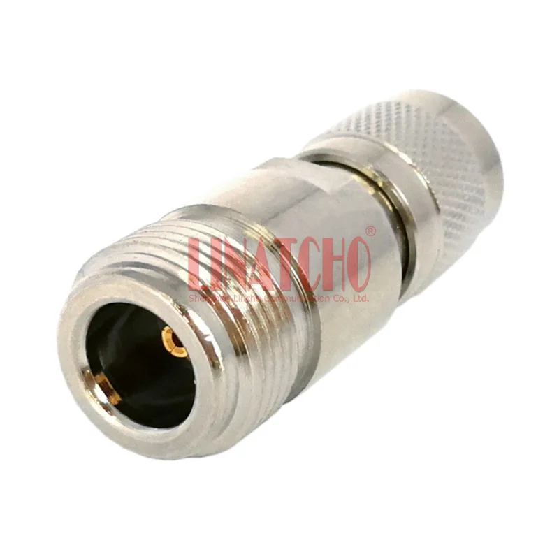 Good Quality 50ohm RF Brass Straight Connector TNC Male to N Female Antenna Adapter