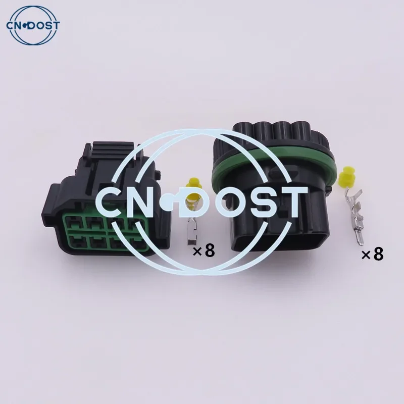 1 Set 8 Pin Car Headlight Connector Plug AC Assembly For KIA K2 K3 K5 HYUNDAI Sonata MISTRA HP066-08021 HP075-08030 GL211-08021