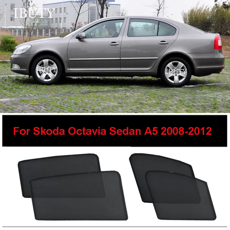 

For Skoda Octavia Sedan A5 2008 2009 2010 2011 2012 Car Sunshade Visor Mesh Curtain Side Window Sun Shade UV Heat Sunshield