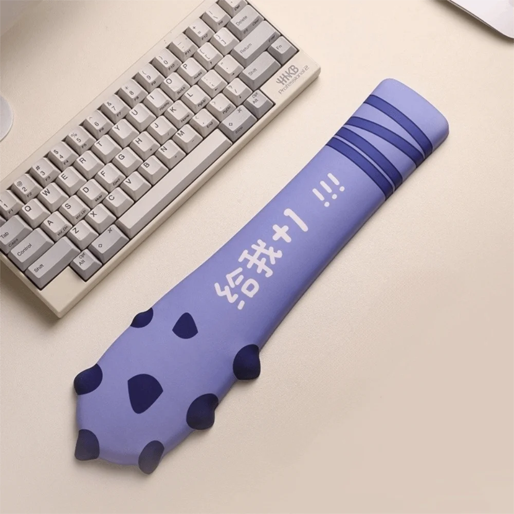 Silicone Material Wrist Rest Mouse Pad Large Size Non-Slip Keyboard Pad Cute Pattern Lightweight Design Ergonomic Keyboard Pad