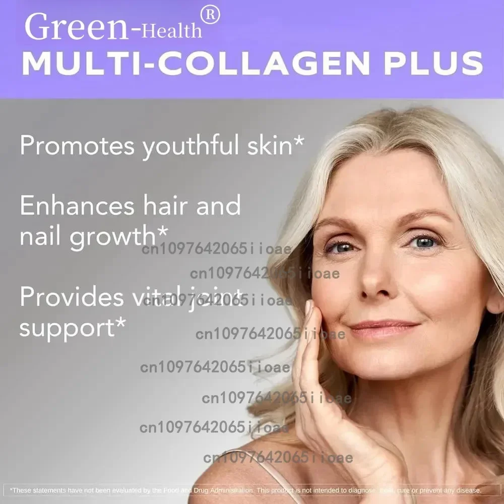 30 Patches Multi Collagen Plus Patches Transdermicos com Biotina, Vitamina C para Mulheres e Homens Cabelo, Pele e Unhas Suporte