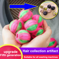 4/2pcs Pet Hair Remover Hair Catcher Reusable Clothes Filter Washing Machine Balls Clean Laundry Ball Washing Machine Accessory