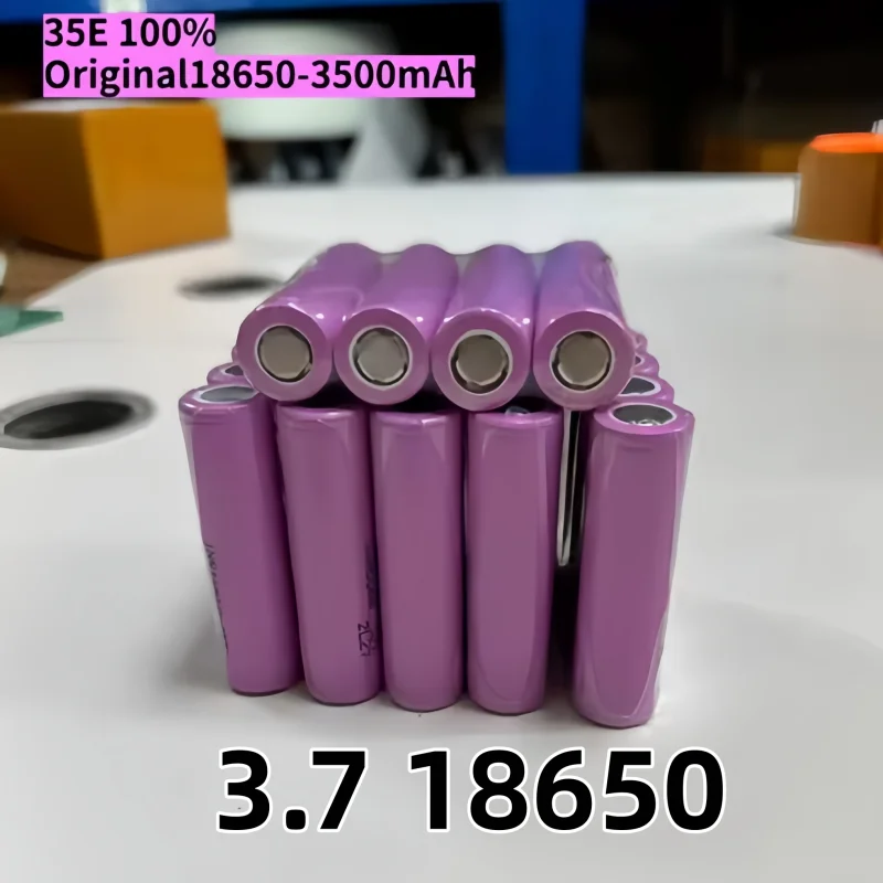 

3.7V 18650 Rechargeable Battery, 3500mAh High Capacity, 25A Strong Discharge, Built-in Safety Protection, Flat Top Li-ion Cell
