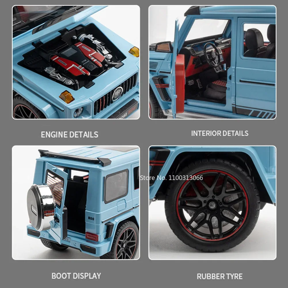 1:18 Skala stopu G800 Skala Model Zabawki Miniaturowy samochód z lekkim kołem muzycznym Pojazdy terenowe Zabawka Maluch Dzieci Prezenty