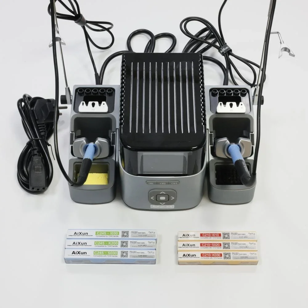 

Совершенно новая двухканальная интеллектуальная паяльная станция Aixun T420D с ручками T245/T210/T115 и комплектом паяльной станции с железными жалами