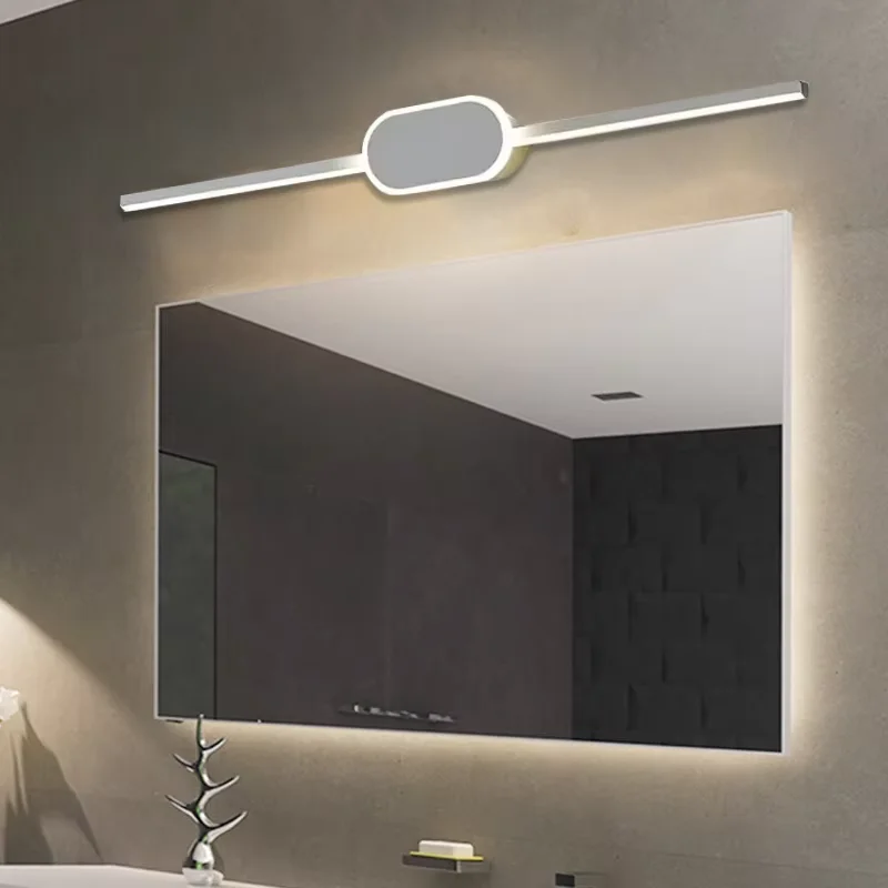 

Modern LED Wall Lamp Linear Rechargeable Model Infinite Dimming Touch Switch Remote Control For Bedroom Bathroom Mirror Light