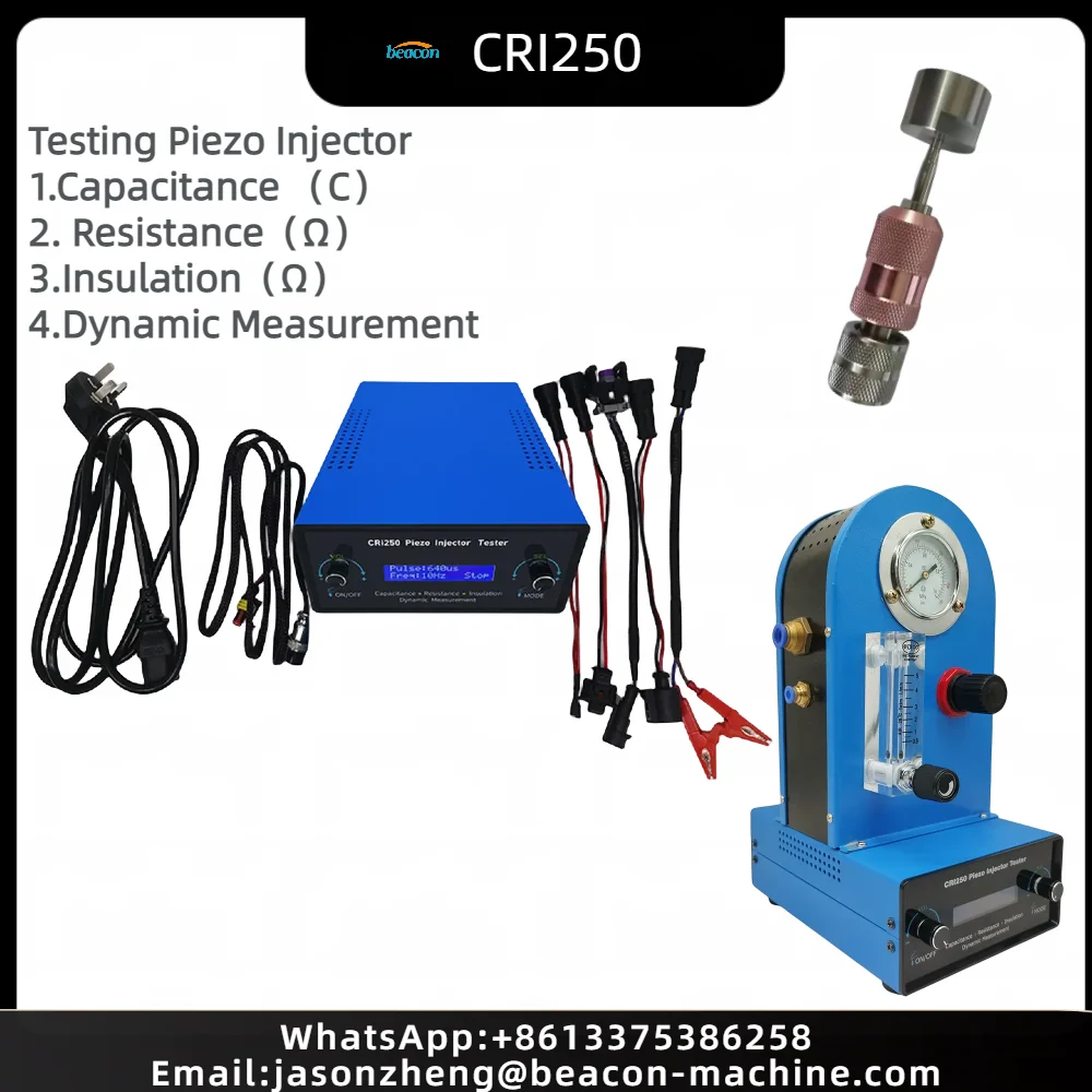 CRI250 Common Rail Piezoelectric Injector Tester AHE Dynamic Lift Stroke Measuring Instrument With Flow Meter For Piezo