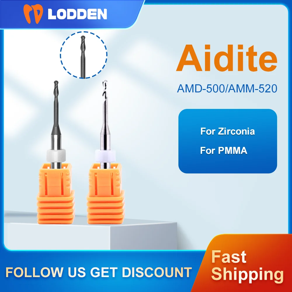 أزيز لطحن الأسنان من Aidite لألماس الزركونيا ، مواد PMMA ، كاميرا CAD ، قاطع المختبر ، أدوات دقيقة ، أو ،