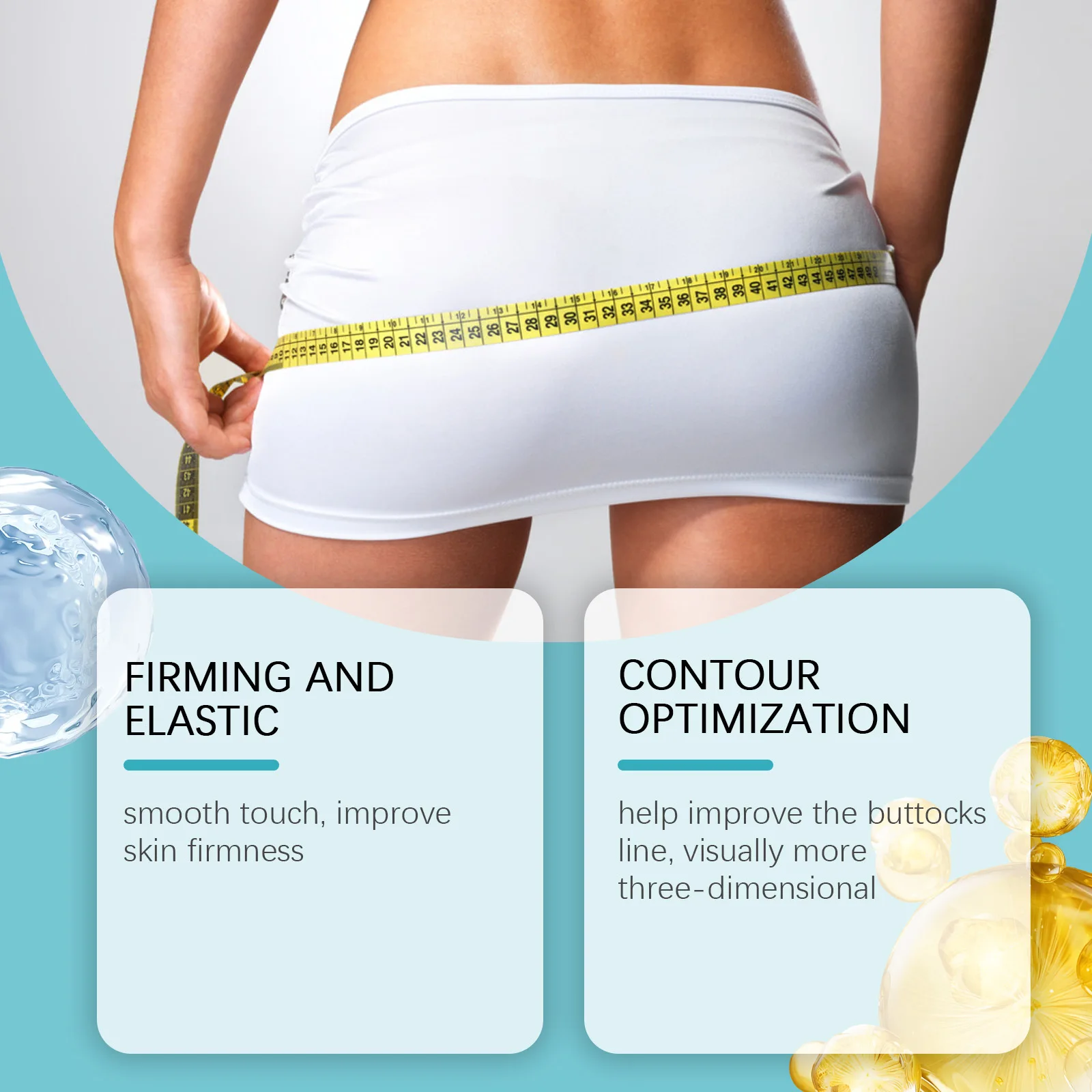 Krim Bokong Minyak Esensial Pengencang Pantat Besar Meningkatkan Pertumbuhan Pinggul Mengencangkan Pemutih Pembentuk Perawatan Tubuh Seksi untuk Wanita 30G