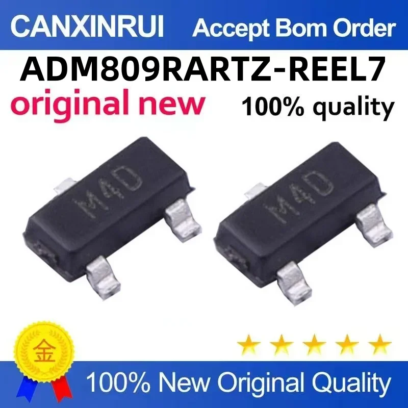 (5-100 pieces) New ADM809RARTZ-REEL7 silk screen M4D voltage monitor SOT23-3 chip IC