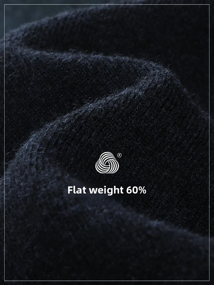 00% pura lana da uomo rotonda Ne maglieria calda Fce inverno nuovo Sle Busin casual confortevole morbido elastico Sve lungo