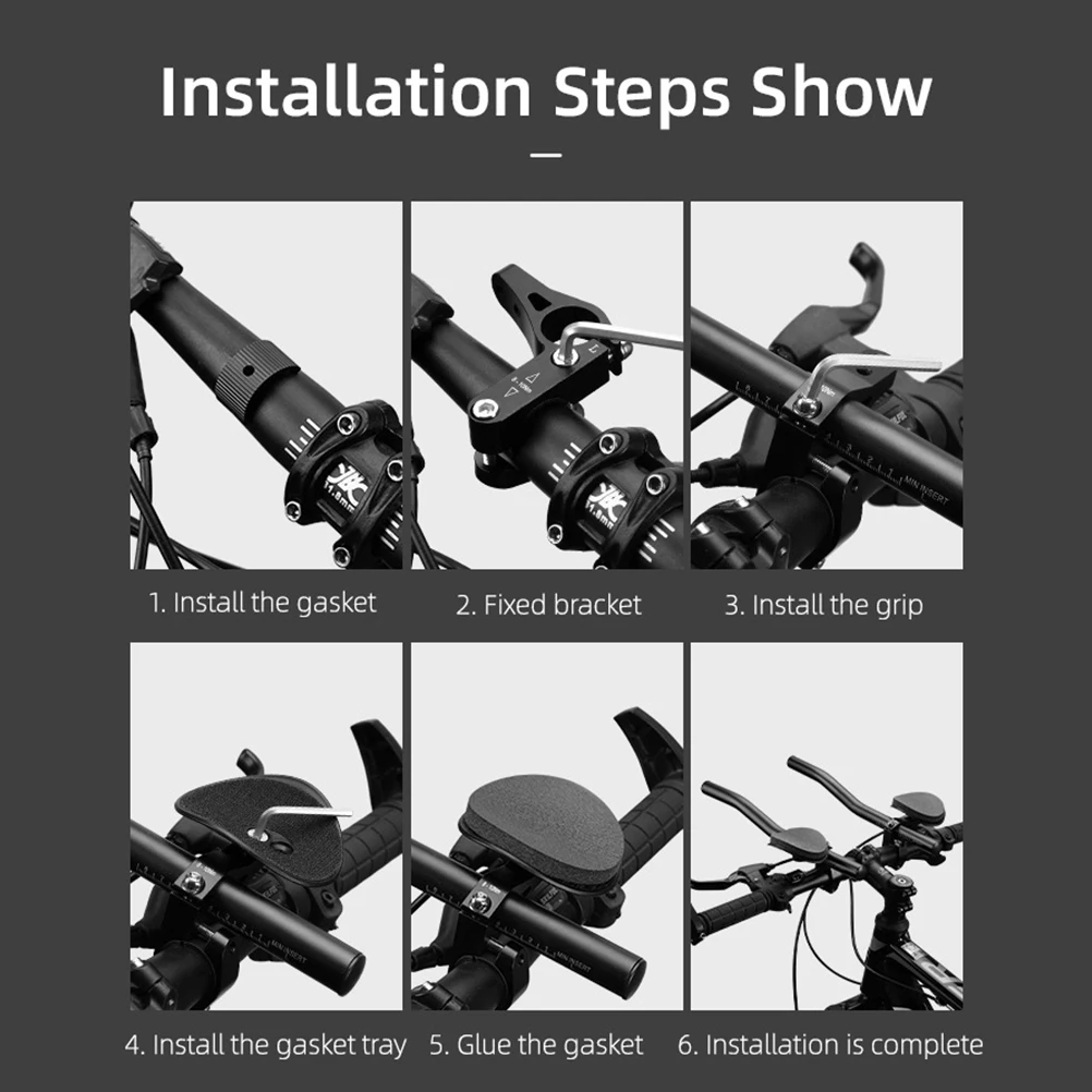 

1 set Bike Front Rest Handlealuminum Alloy Handlebar Durable Safety Mountain Bike Riding Supplies Front Beam Handlebar For