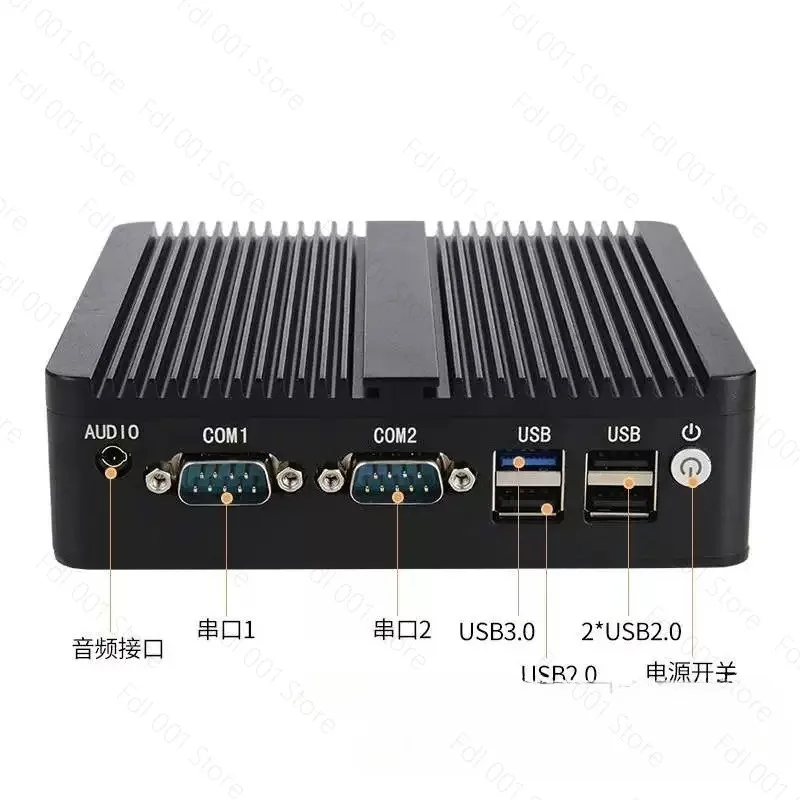 Embedded N2830 J1900 Dual Network Port Dual Serial Port Industrial Control Mini Computer Miniature Small Host