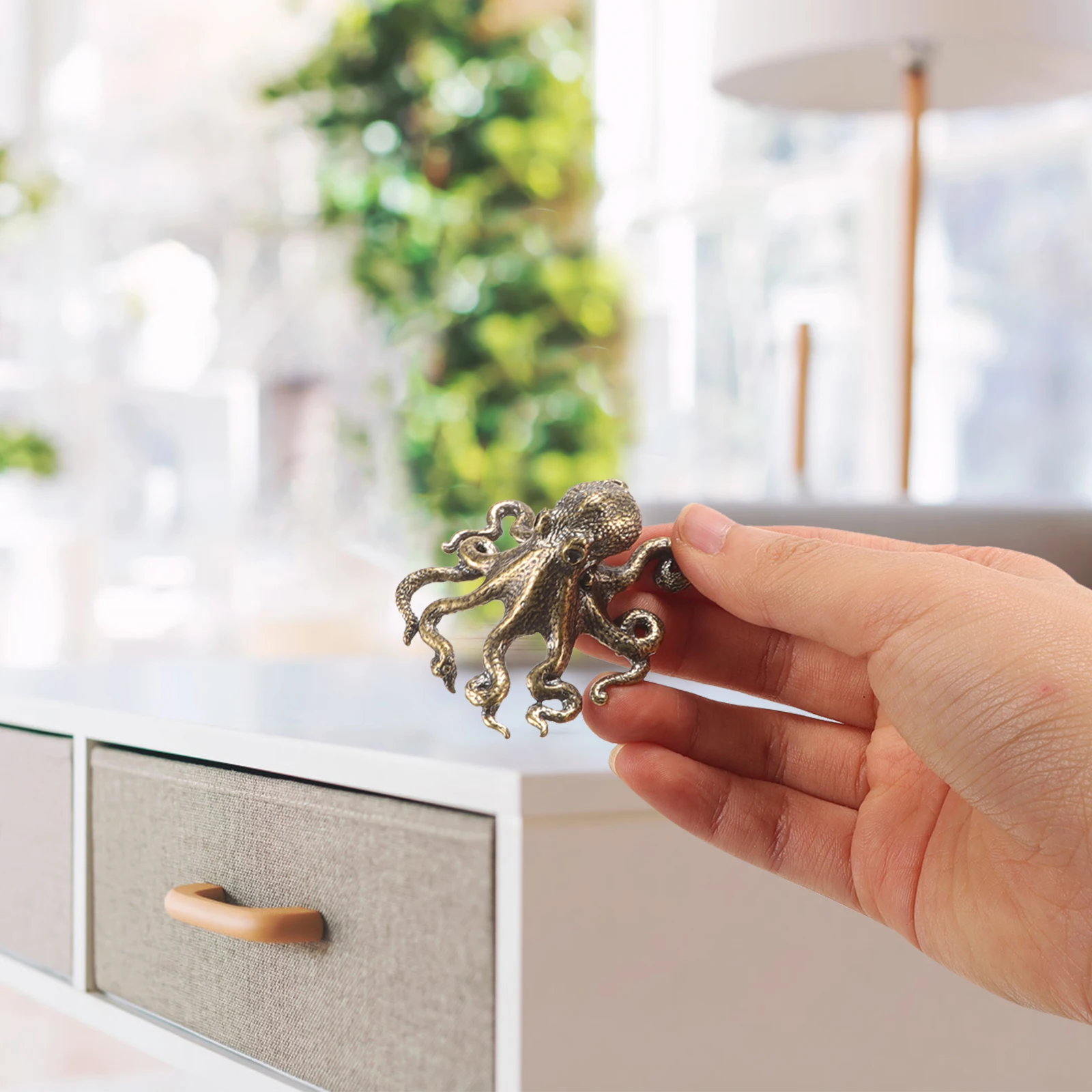 

Small Copper Statue Copper Statue Ornament Vintage Metal Craft Decor For Desktop Animal Indoor Tabletop Decoration