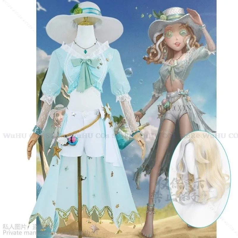 

Anime Game Identity V Demi Bourbon Bartender Sea Salt Special Cosplay Costume Cos Wigs Party Uniform Hallowen Play Role Clothes